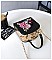 3D Flower & Pearl Design Metal Frame Satchel