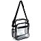 Trendy  Visible Clear MULTI COMPARTMENT Crossbody Bag