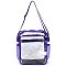 Trendy  Visible Clear MULTI COMPARTMENT Crossbody Bag