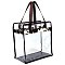 Fashion See Thru Transparent Tote Satchel