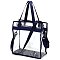 Fashion See Thru Transparent Tote Satchel