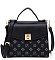 CM Monogram Twist Lock Flap Satchel