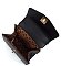 CM Monogram Twist Lock Flap Satchel