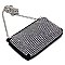 Allover Rhinestone Clutch Crossbody Bag