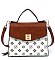CM Monogram Twist Lock Flap Satchel