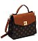 CM Monogram Twist Lock Flap Satchel