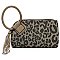 Fashion Cuff Handle Tassel Wristlet Clutch