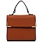 TRENDY Colorblock Top Handle Satchel