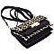 Fashion Push Lock Flap Crossbody Bag