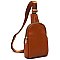 Fashion Solid Color Sling Bag