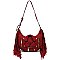 Motorcycle Jacket Fringe Shoulder Bag Hobo