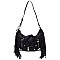 Motorcycle Jacket Fringe Shoulder Bag Hobo