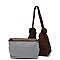 Whole Real Suede Leather 2-in-1 Shoulder Bag Hobo