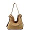 Whole Real Suede Leather 2-in-1 Shoulder Bag Hobo