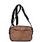Real Suede Leather Boxy Crossbody Bag