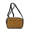 Real Suede Leather Boxy Crossbody Bag