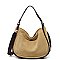 Real Suede Leather Shoulder Bag Hobo