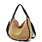 Real Suede Leather Shoulder Bag Hobo