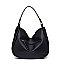 Real Suede Leather Shoulder Bag Hobo