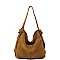 Whole Real Suede Leather 2-in-1 Shoulder Bag Hobo