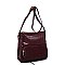 Real Suede Front Pocket Python Crossbody Bag