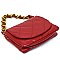 Quilted Flap Chain Link Crossbody Bag