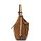 Real Suede Microfiber Convertible Shoulder Bag Backpack