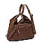 Real Suede Microfiber Convertible Shoulder Bag Backpack