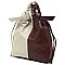 Fashion Colorblock 2-Way Tote Backpack