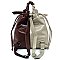 Fashion Colorblock 2-Way Tote Backpack