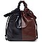 Fashion Colorblock 2-Way Tote Backpack