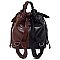 Fashion Colorblock 2-Way Tote Backpack