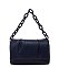 Acrylic Chain Link Puffy Flap Crossbody Bag