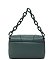 Acrylic Chain Link Puffy Flap Crossbody Bag