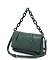 Acrylic Chain Link Puffy Flap Crossbody Bag