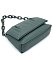 Acrylic Chain Link Puffy Flap Crossbody Bag
