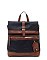 2-Tone Buckle Flap Convertible Backpack