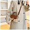 Straw Modern Satchel-Crossbody Bag
