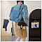 Straw Modern Satchel-Crossbody Bag