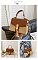 Straw Modern Satchel-Crossbody Bag