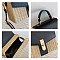 Straw Modern Satchel-Crossbody Bag