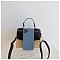 Straw Modern Satchel-Crossbody Bag