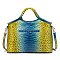 Tie-dyed Croc Satchel-Crossbody Bag