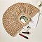Woven Straw Satchel Bag
