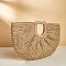 Woven Straw Satchel Bag