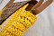 Circled Pattern Straw Round Crossbody Bag