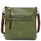 Fashion Zip Pocket Crossbody Bag
