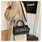 Small Size " THE DUFFLE " Letter Cross-Body