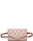 LUXURY RHYTHM QUILTED VEGAN BELT BAG JY-20251