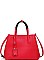 LUXURY COLLETTE VEGAN LEATHER SATCHEL BAG WITH LONG STRAP JY-20254